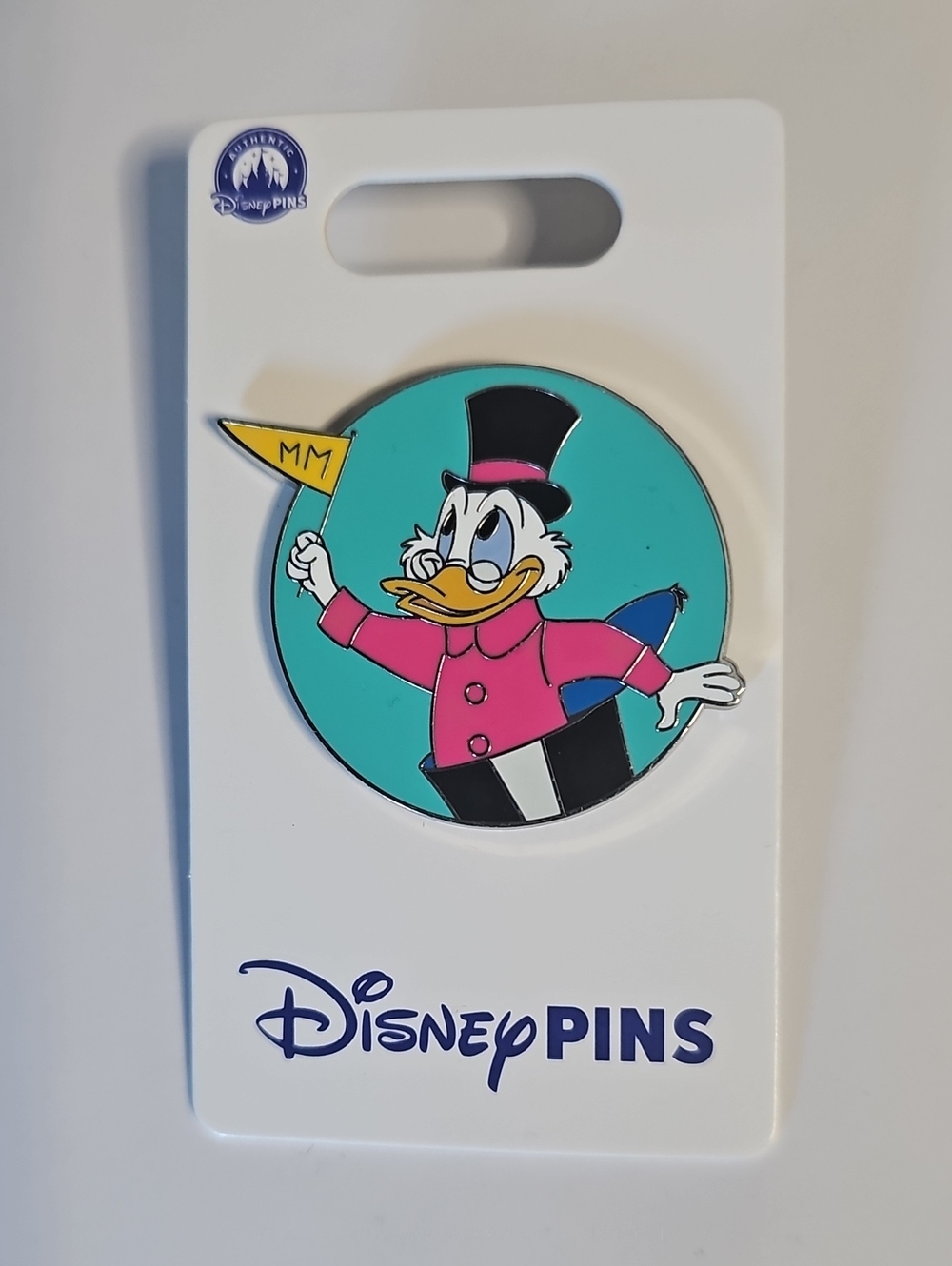 (3/$45) Disney Scrooge McDuck Waving Flag The Mickey Mouse Club Pin